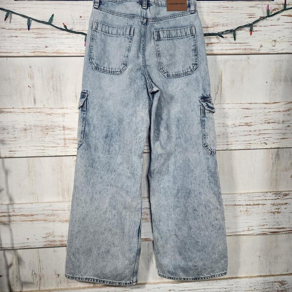 calvin klein cargo‎ wide leg size 28 Insean 29" @35' to